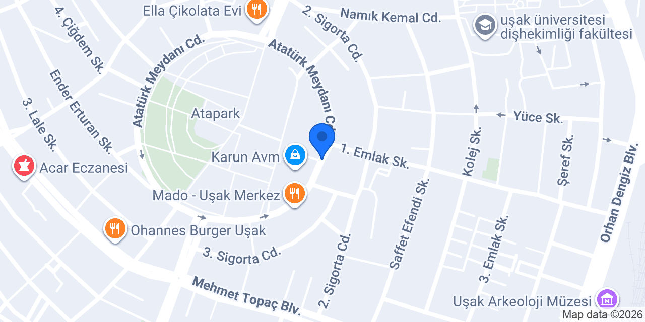 Tuncer Veteriner Kliniği konumu