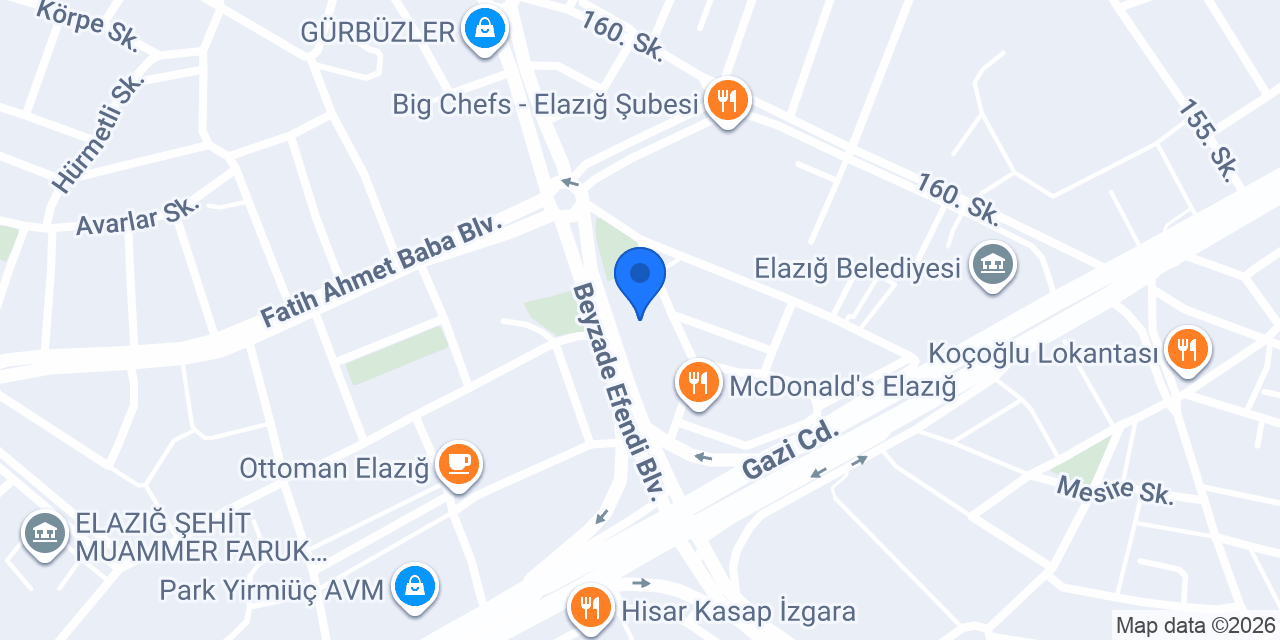 ELAZIĞ 4. NOTERLİĞİ konumu