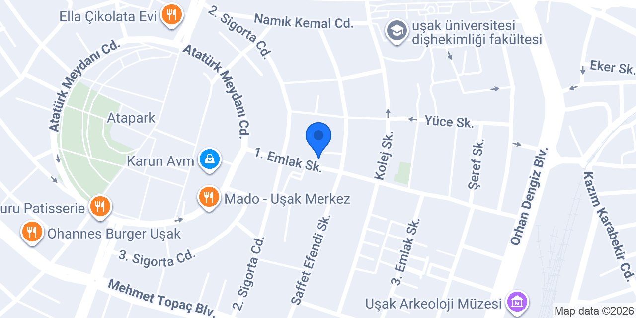Deniz kırtasiye - uşak konumu