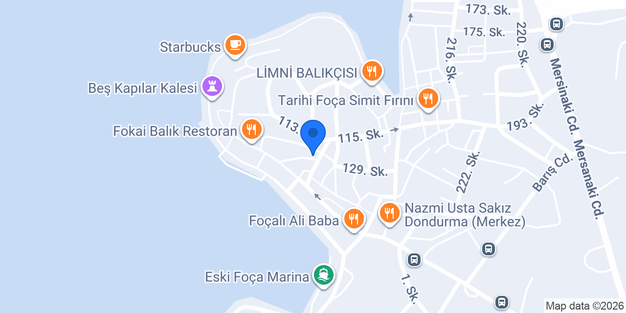 Özel Foça Sürücü Kursu konumu