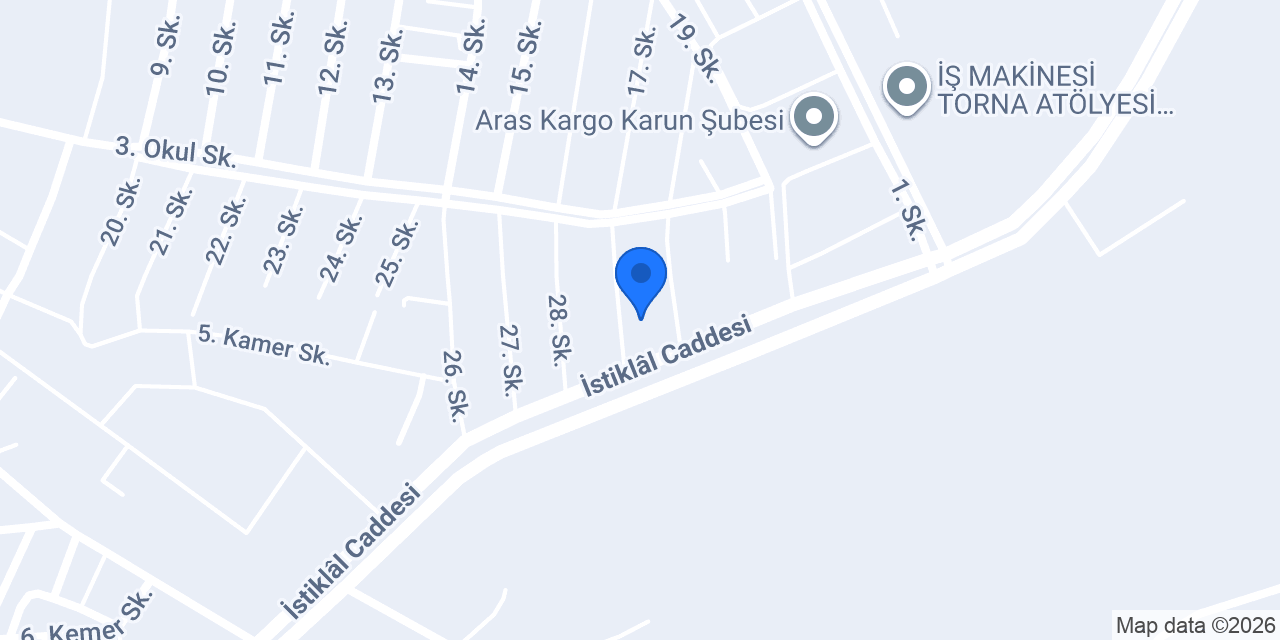 Sevimler Ağır Vasıta konumu