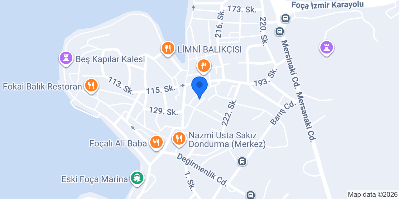 KARANFİL HOUSE FOÇA konumu