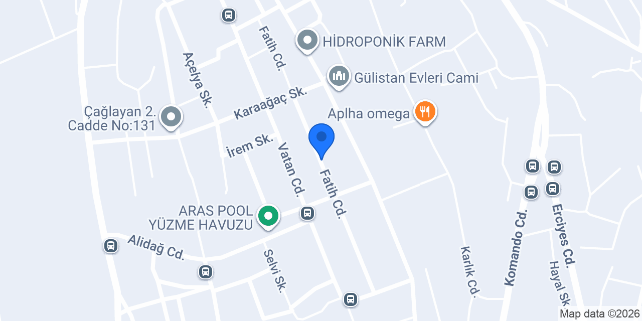 Talas Sürücü Kursu konumu