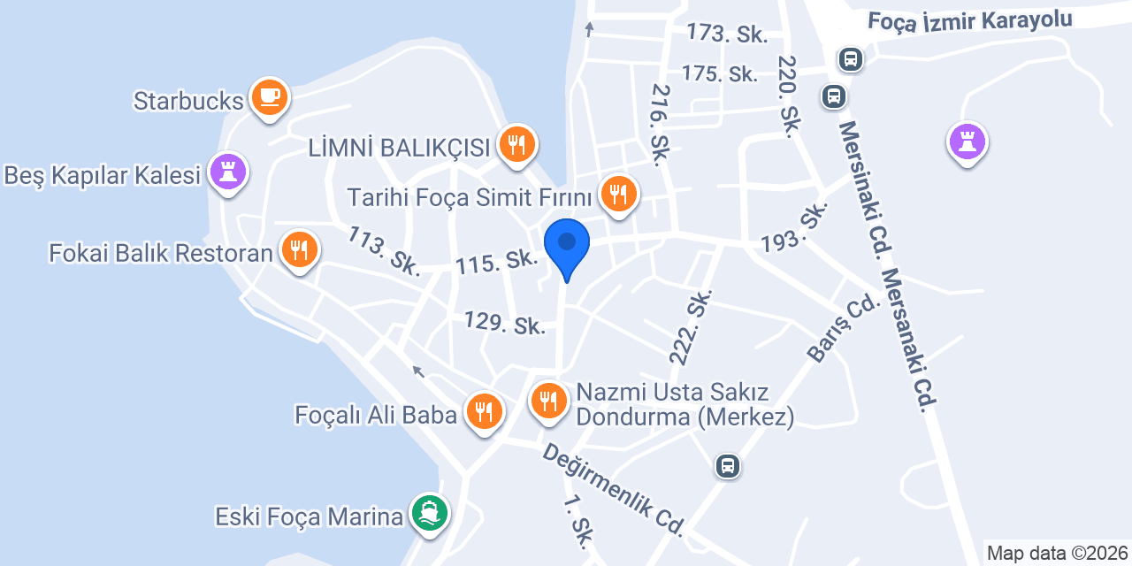 Foça Pizza Kulübü konumu