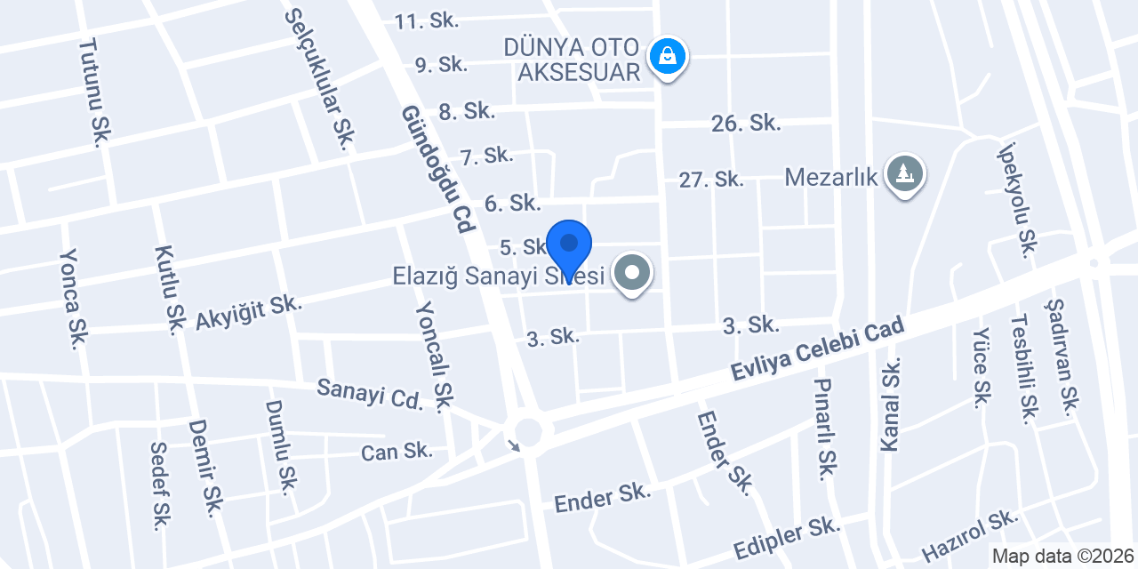 Fırat Prefabrik konumu