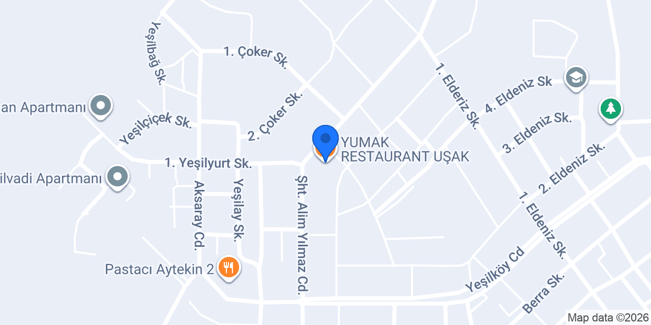 YUMAK RESTAURANT UŞAK konumu