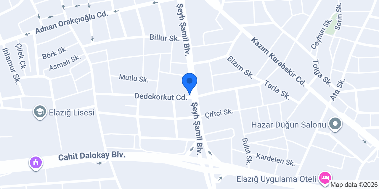 Yücel Taksi konumu