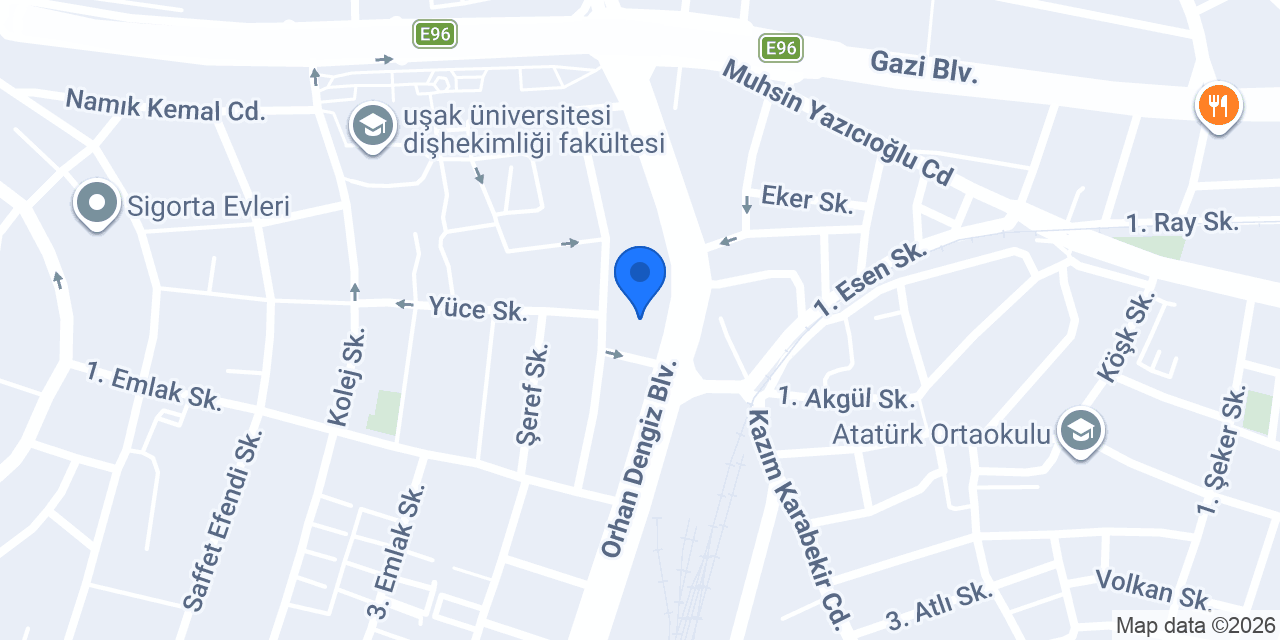 UŞAK Pancar Kooperatifi konumu