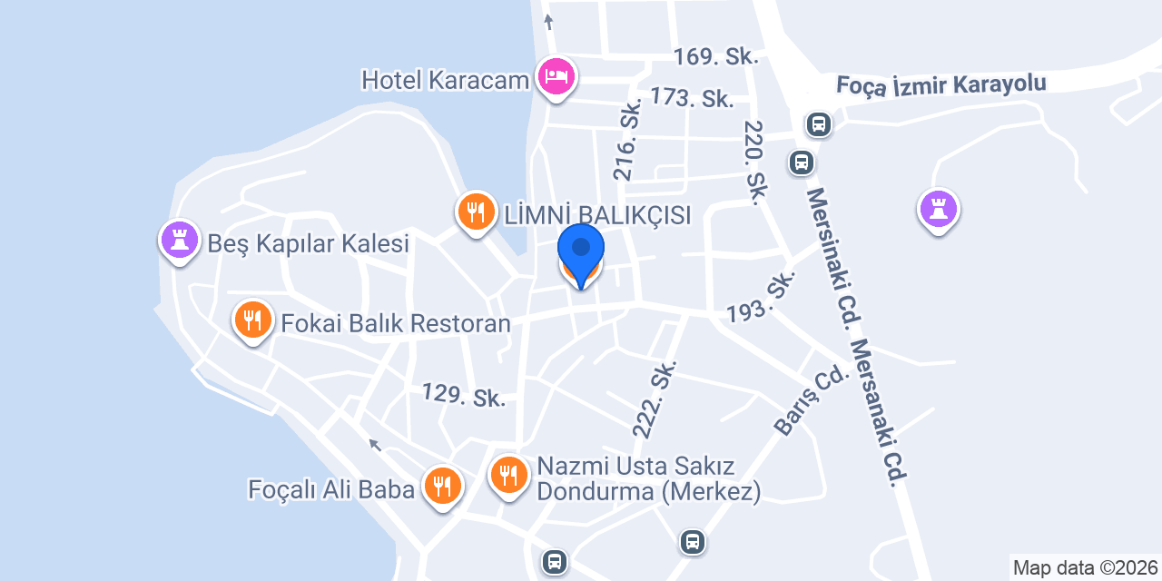Tarihi Foça Simit Fırını konumu