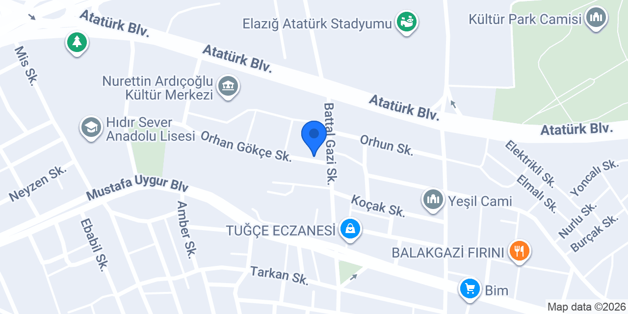 GUNDOGDU INSAAT MALZEMELERI konumu