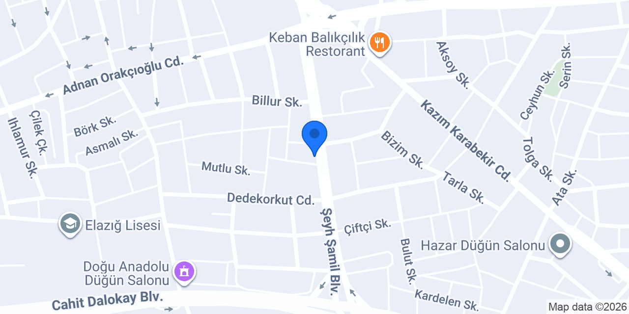 Elazığ konumu