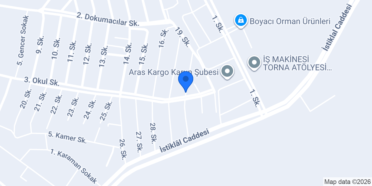 ErYıl Tekstil konumu