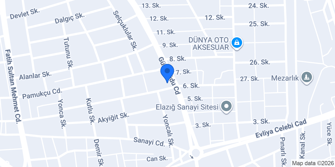 Halkbank Sanayi Sitesi Şubesi konumu