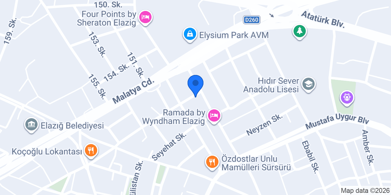 Elazığ Gece Dönercisi ve Çorba konumu