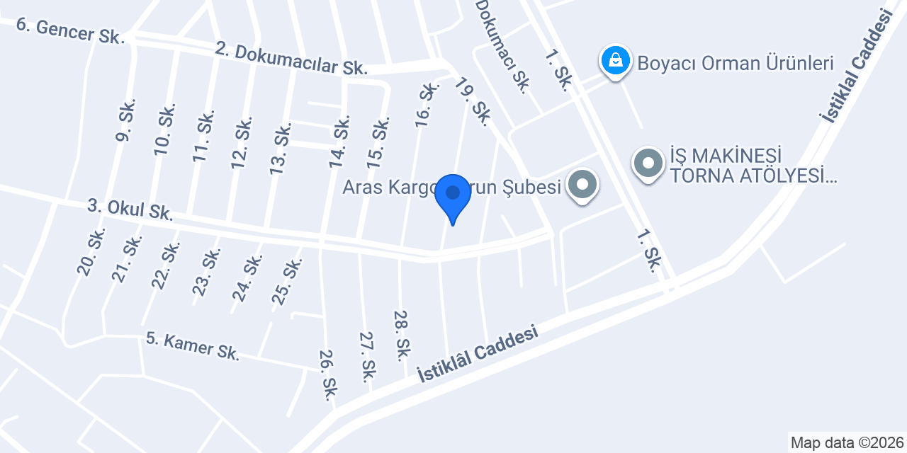 Mesleki Eğitim Merkezi konumu