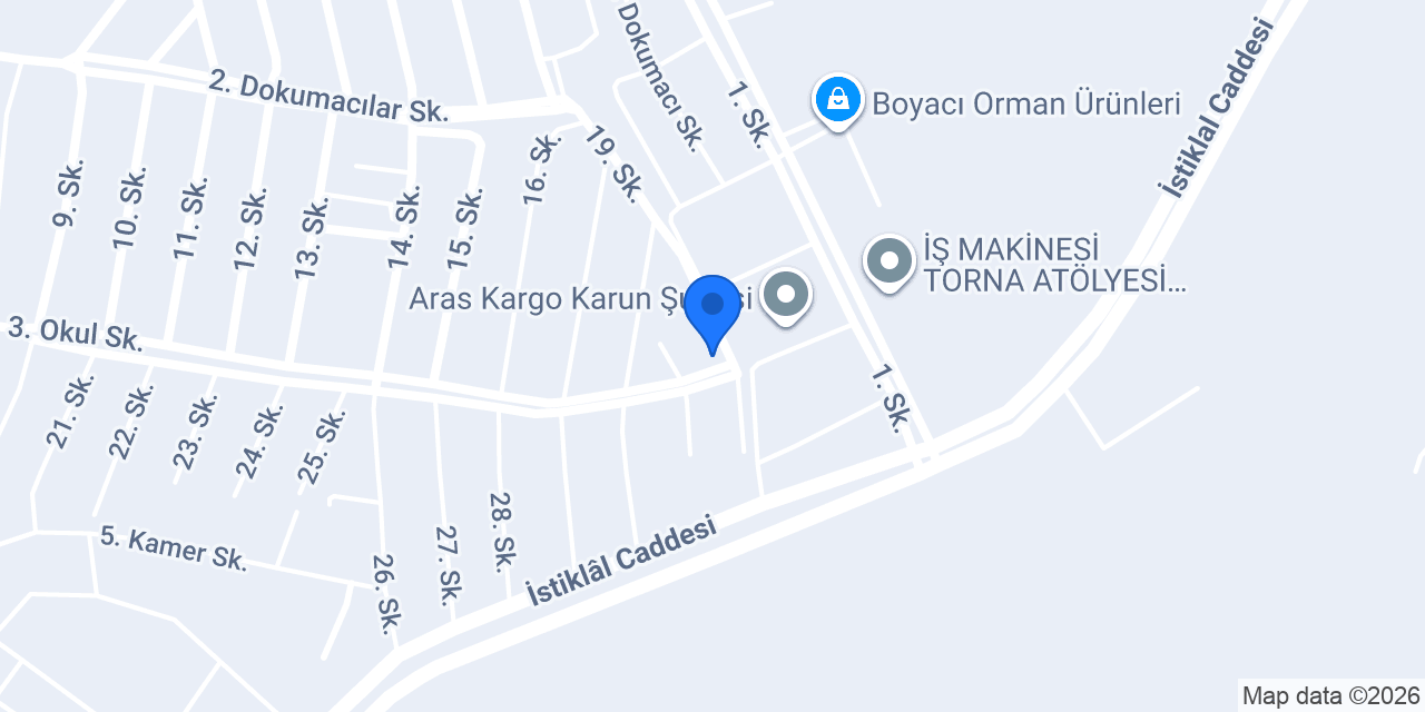 Ferrah Duşakabin konumu