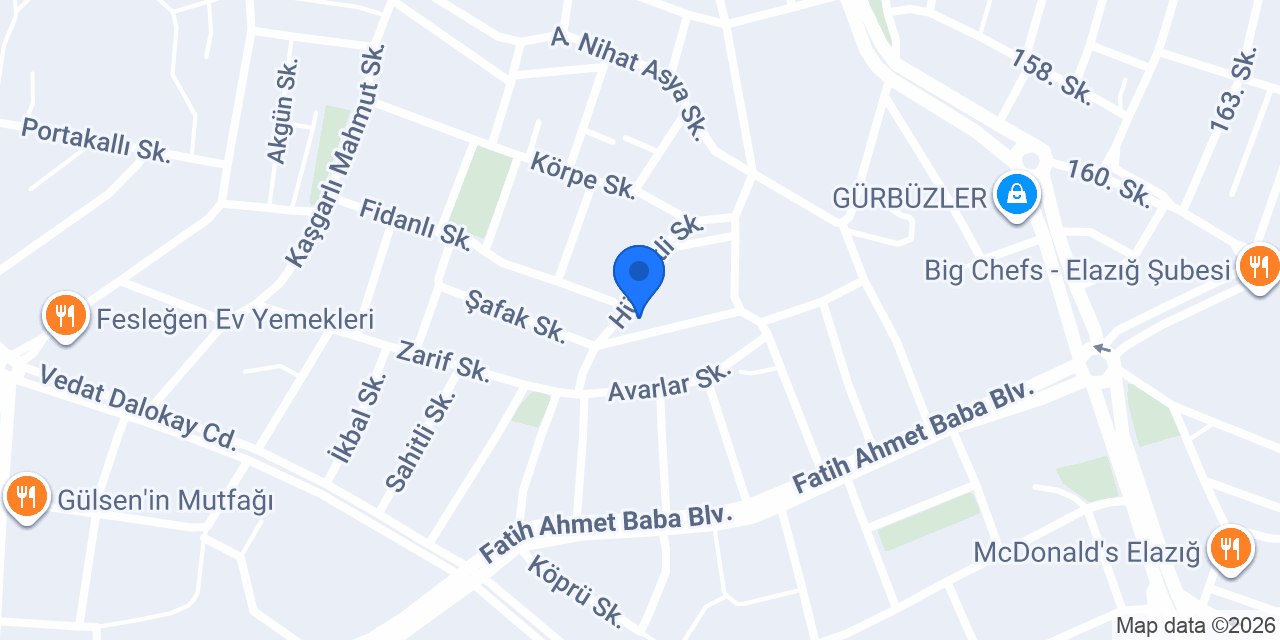 A.Y.S Sıhhi Tesisat konumu