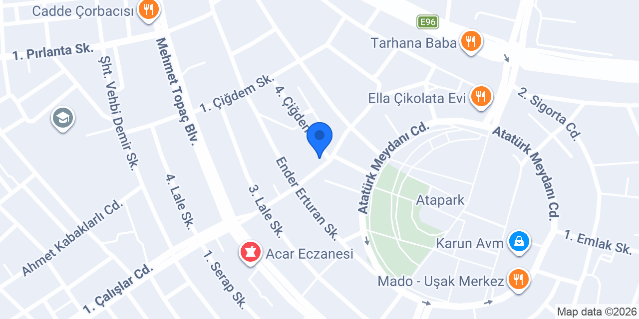 Uşak Harabe korku evi atapark konumu
