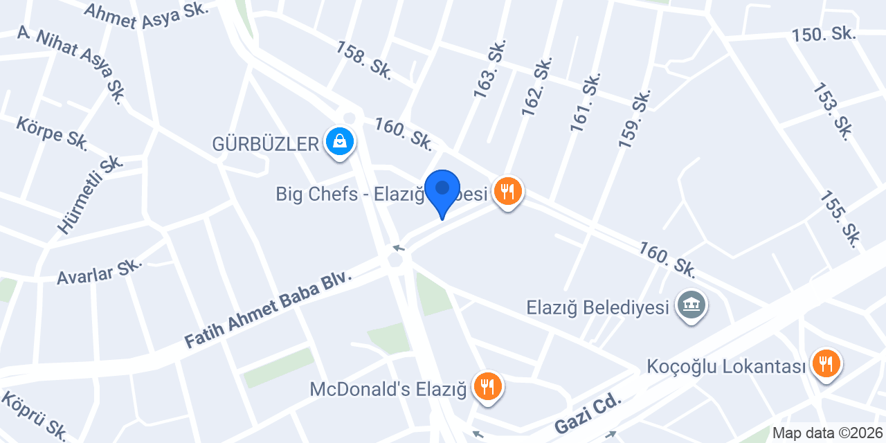 Gua Coffee Elazığ konumu