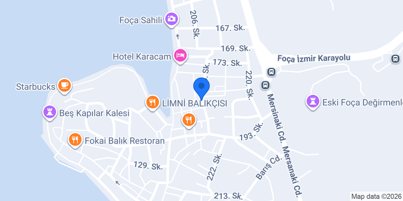 Az Çoktur Sanatevi konumu