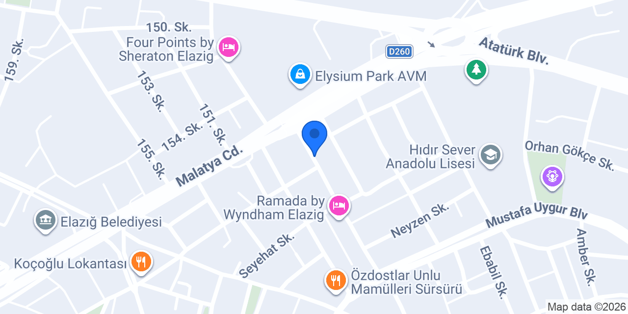 Luna Den Spa&Masaj Elazığ Ramada Otel konumu