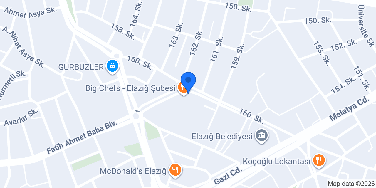MOC COFFEE ROASTERY ELAZIĞ konumu