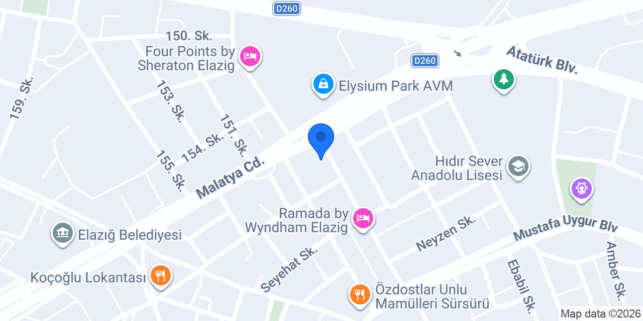 Özgür Arat Perinatoloji Kliniği konumu
