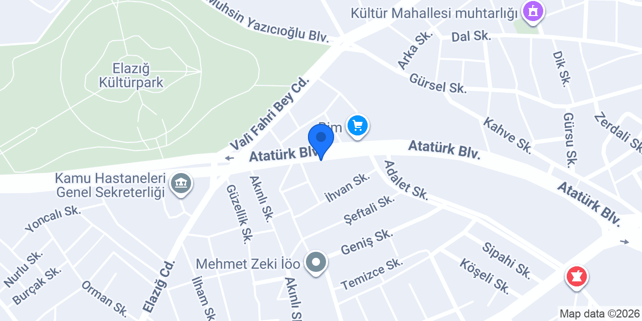 Ceren çiçekçilik konumu