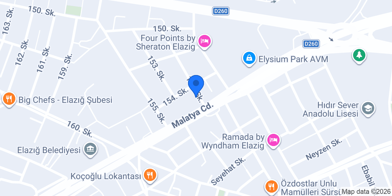 Elazığ AKUPUNKTUR konumu