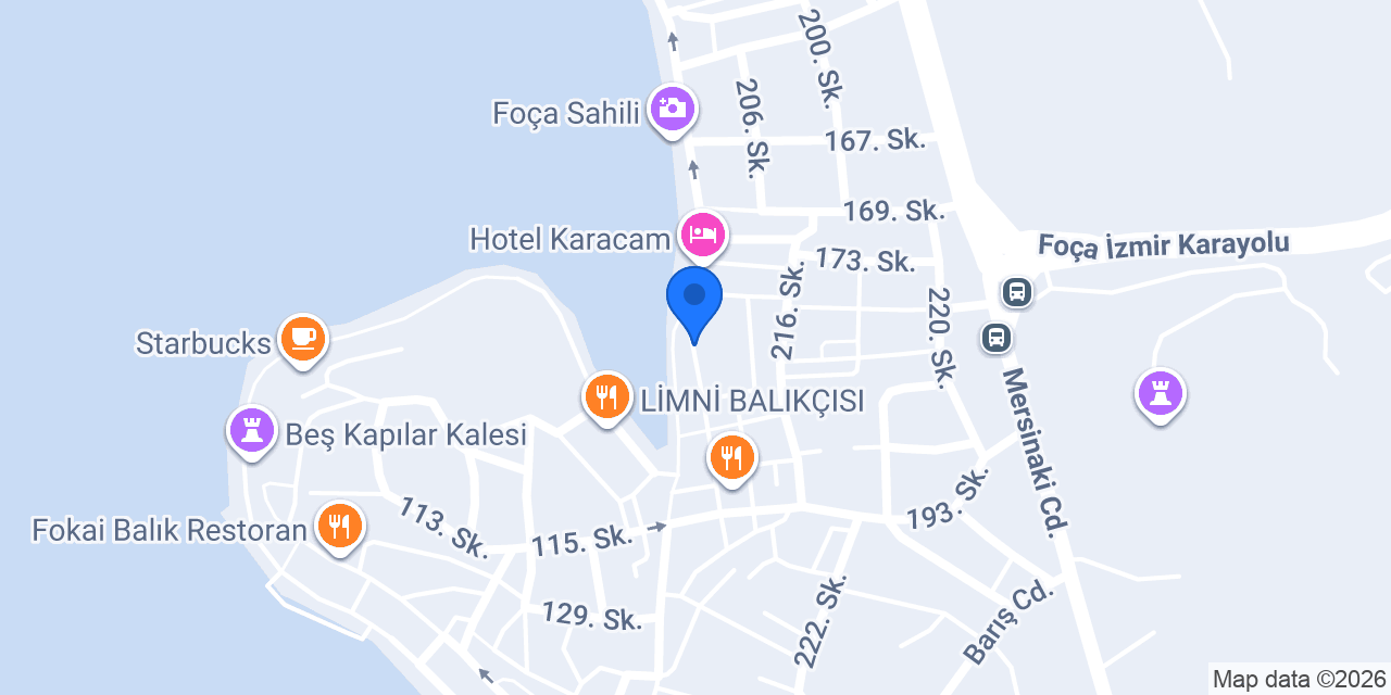 Foça sahil konumu
