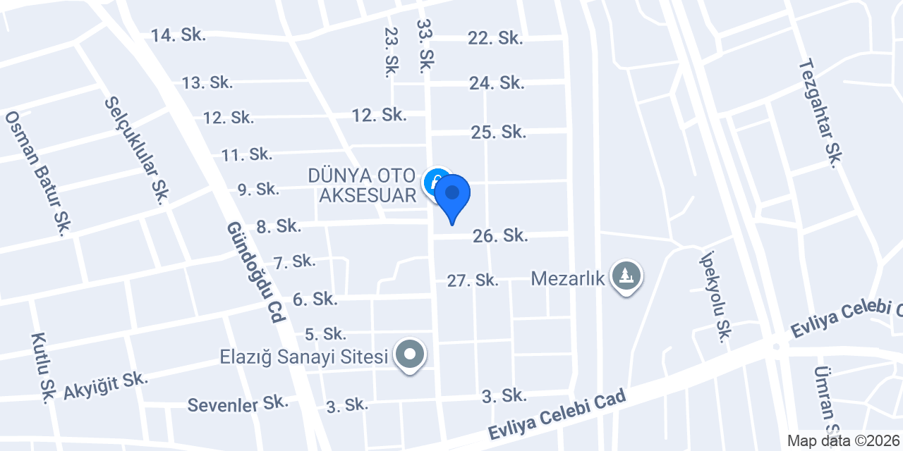 Harun Oto Aksesuar konumu