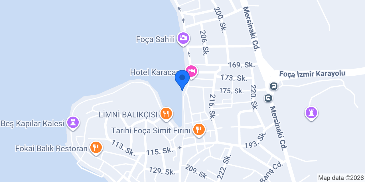 Nazarım Foça Tekne Turu konumu