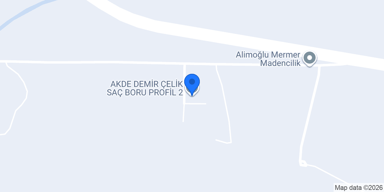 AKDE DEMİR ÇELİK SAÇ BORU PROFİL 2 konumu