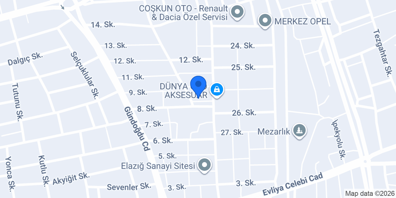 Bulut Elektrik konumu