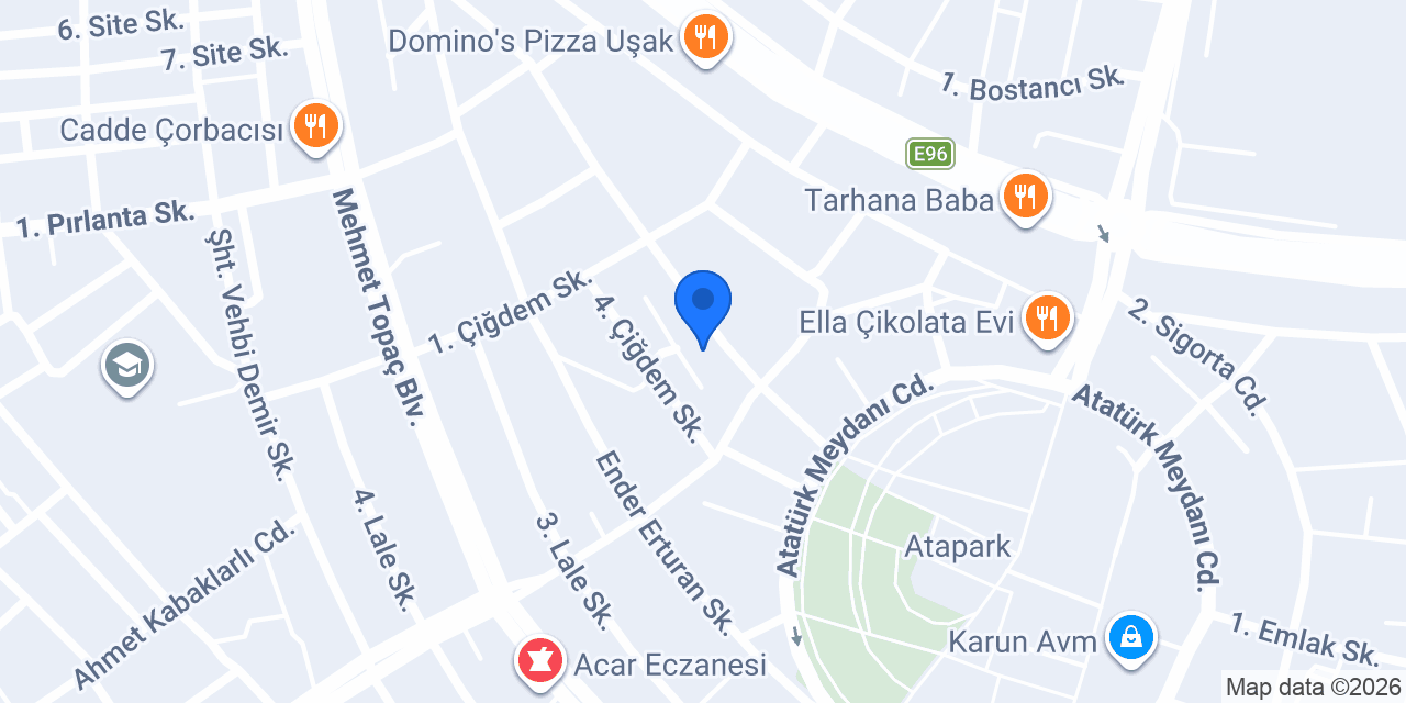 Esma Doğru Diş Kliniği konumu