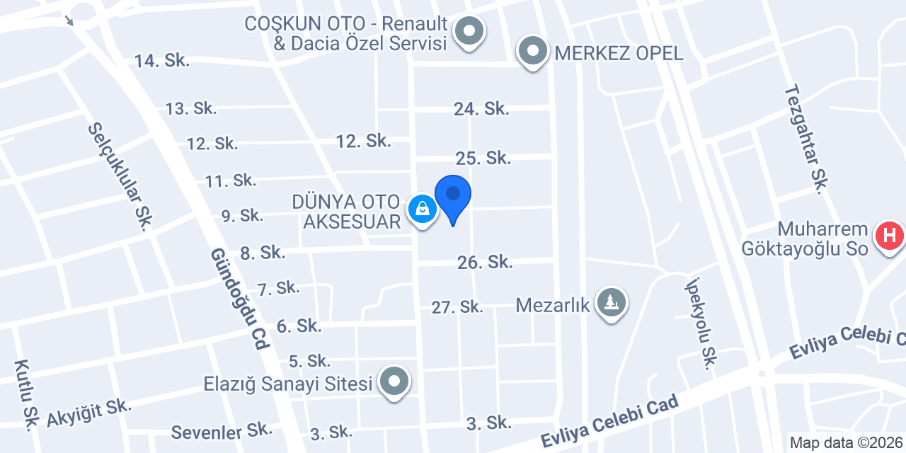 Gezer Makine konumu