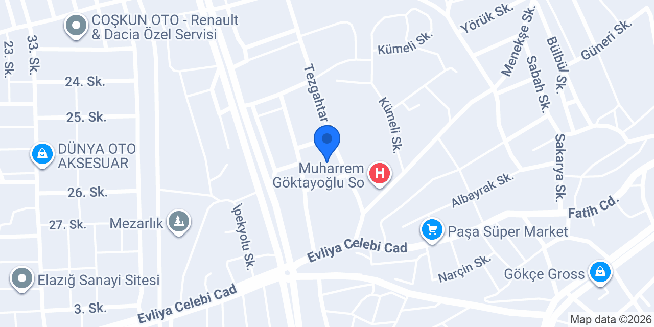 Elazığ Ufuk Mobilya konumu