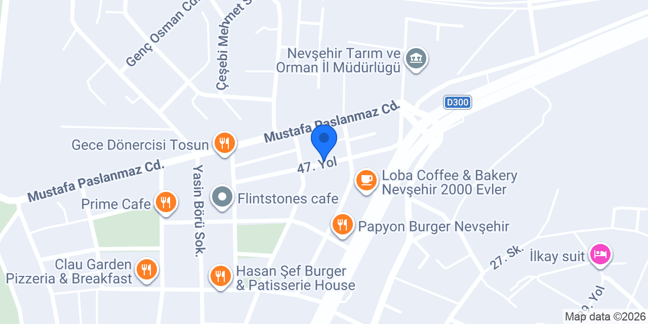 Mackbear Coffee Nevşehir konumu