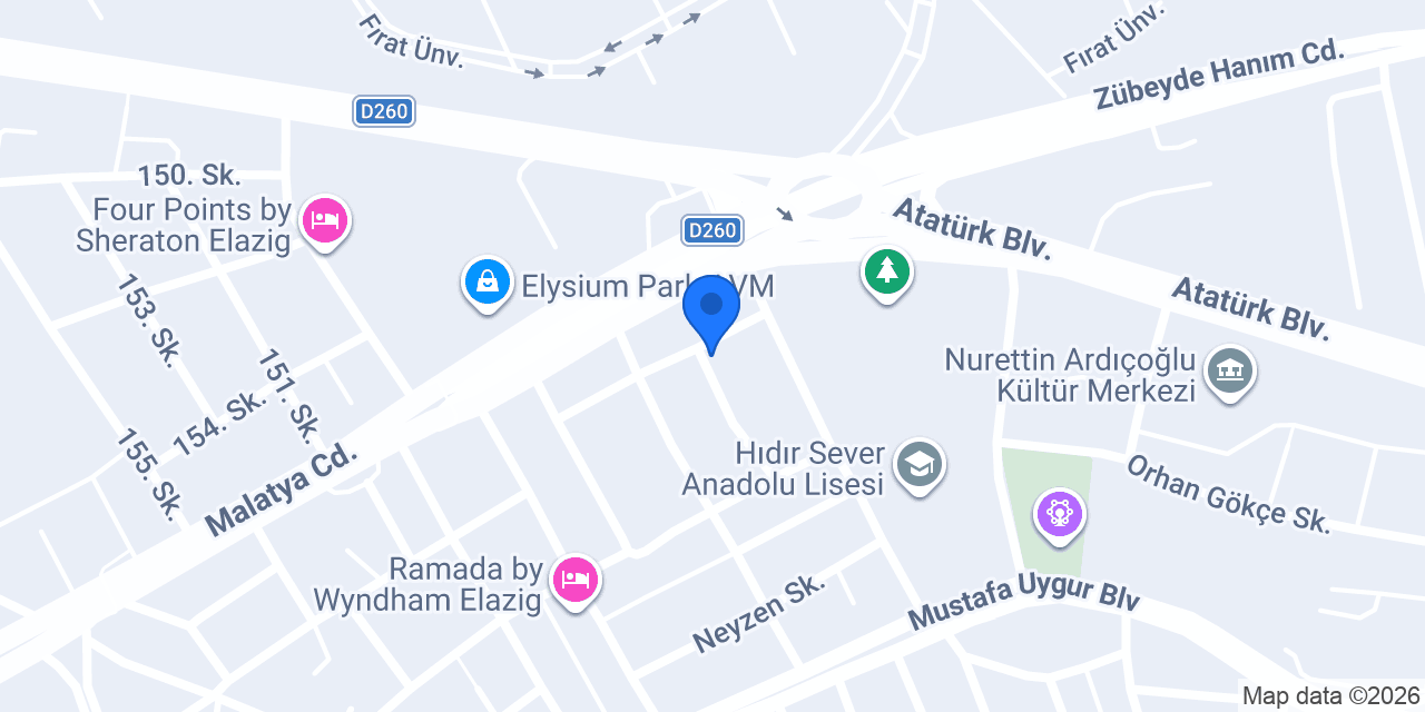 Huzur PANSİYON konumu