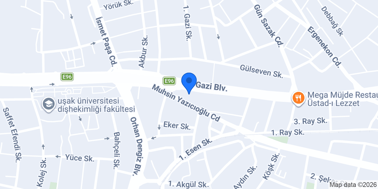 Uşak Ata Rent A Car konumu