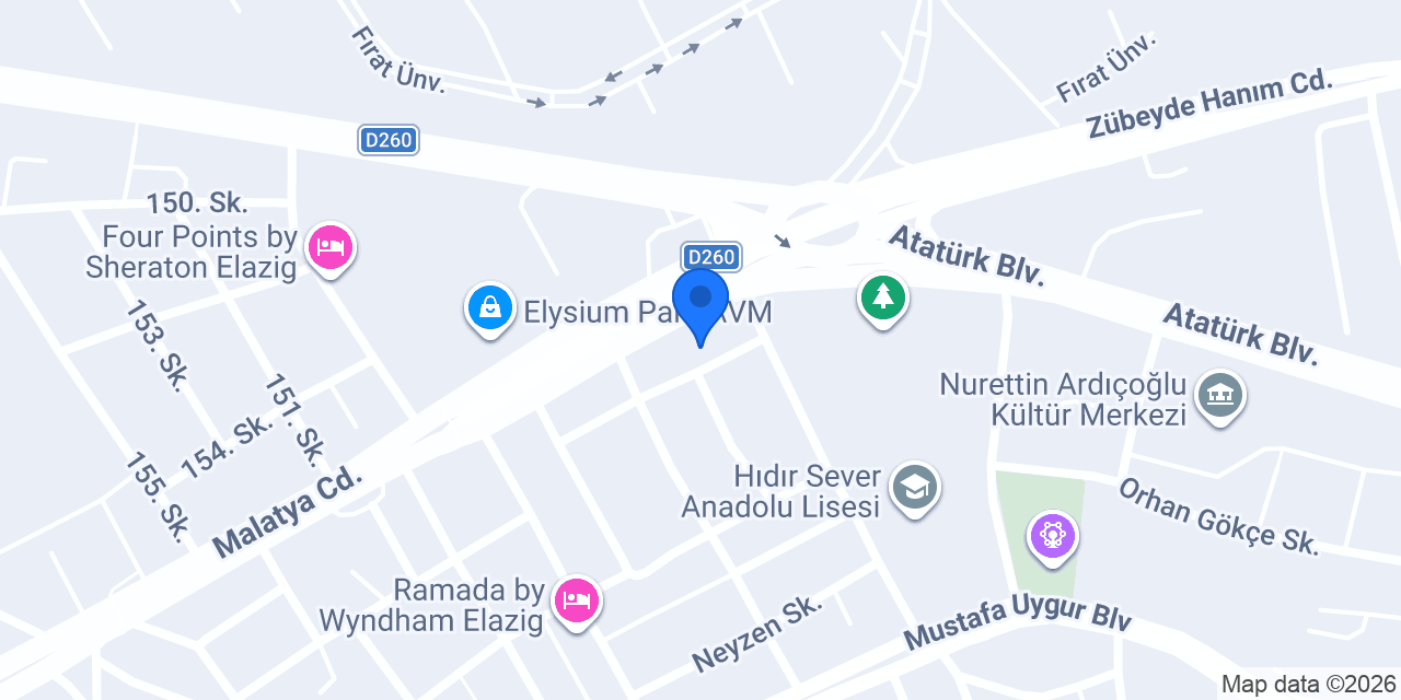 AVRUPAGÖZ ELAZIĞ konumu