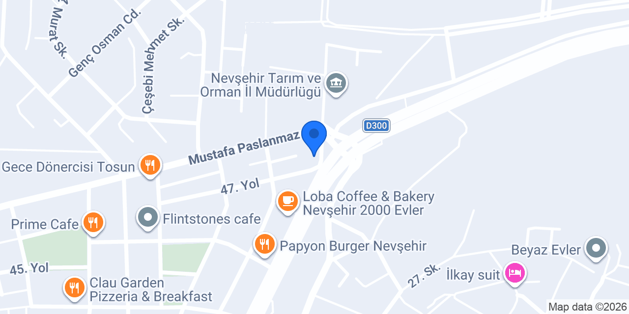 Colombia Coffee Nevşehir konumu
