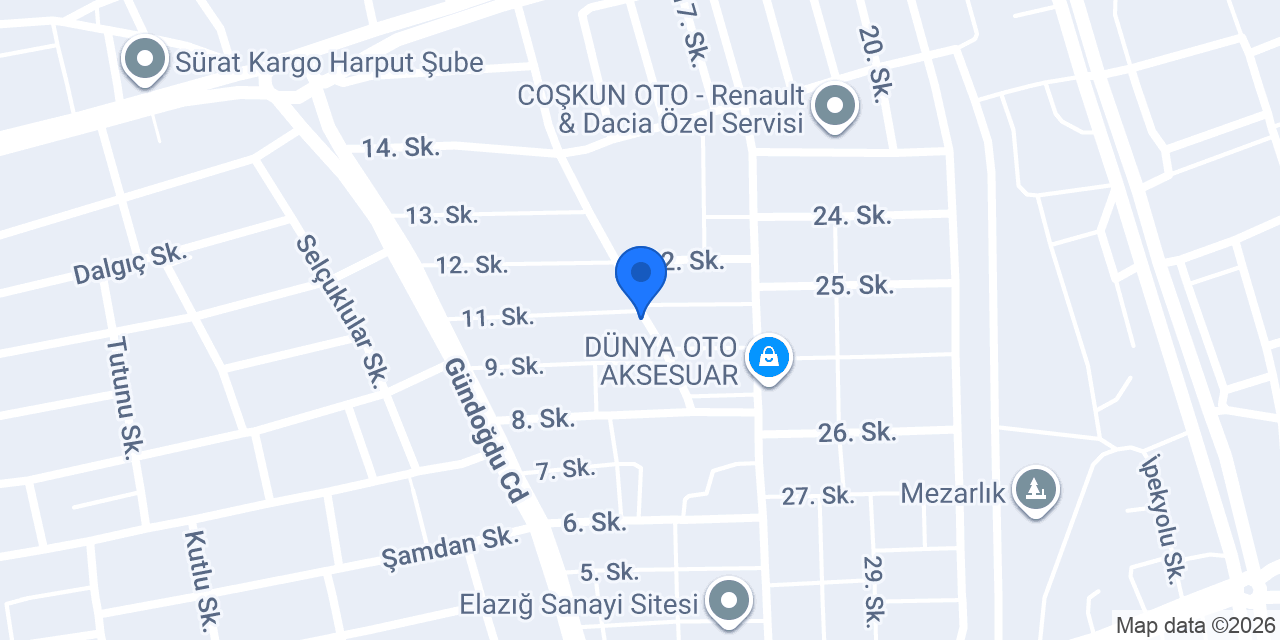Yeni Köz Kebab Salonu konumu
