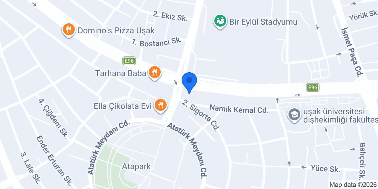 UŞAK YAĞMUR PEYZAJ konumu