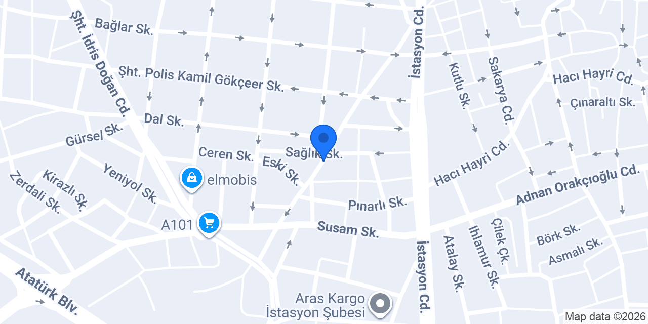 Bozkurt Mobilya konumu