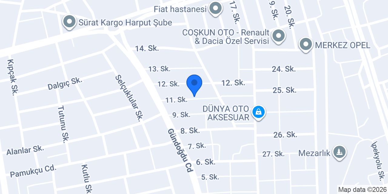 Öztürk Ahşap Kamelya konumu