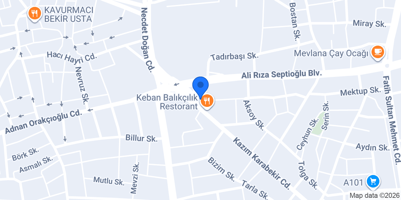 MEVLANA EKMEK FABRİKASI konumu