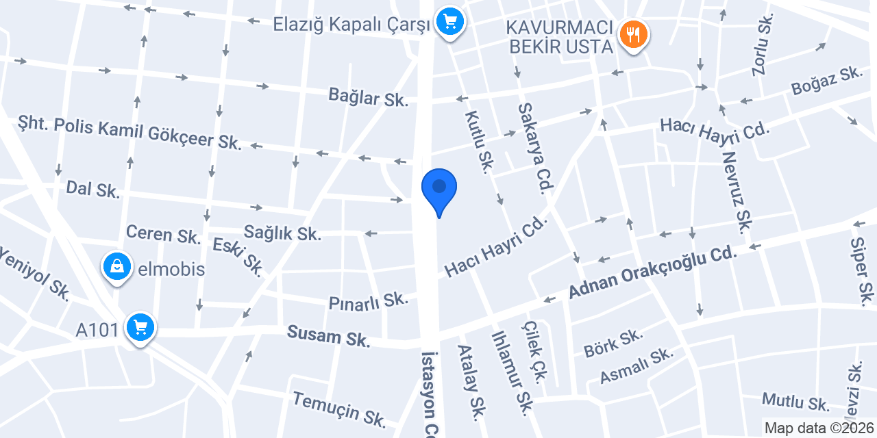 Elazığ İl Halk Kütüphanesi konumu
