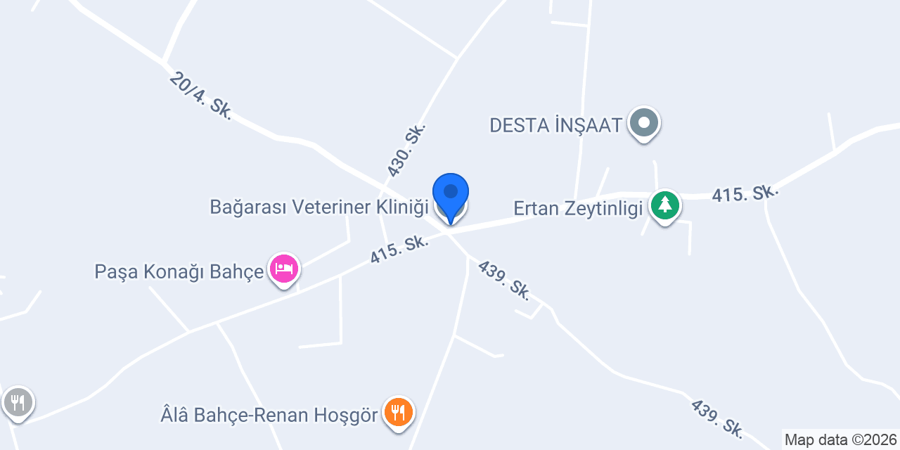 Bağarası Veteriner Kliniği konumu
