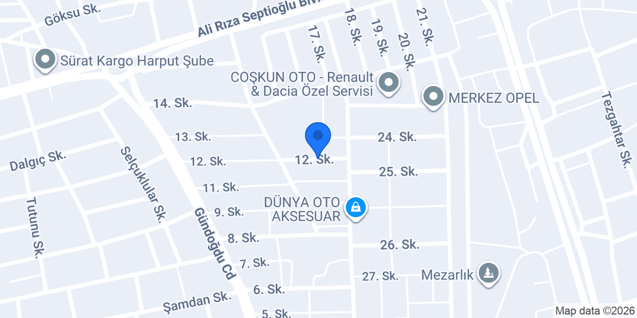 KÖKÇÜ BALATA OTOMOTİV konumu